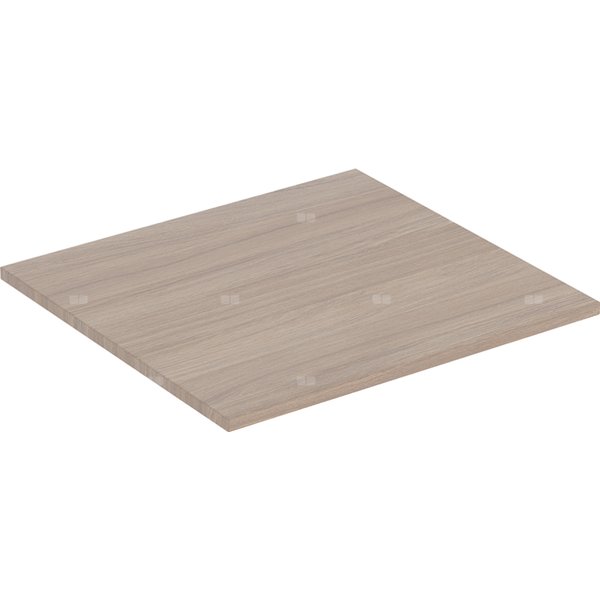 Półka Geberit iCon do elementu bocznego: B=24.6cm, Dąb / Melamina, struktura drewna, T=20.2cm