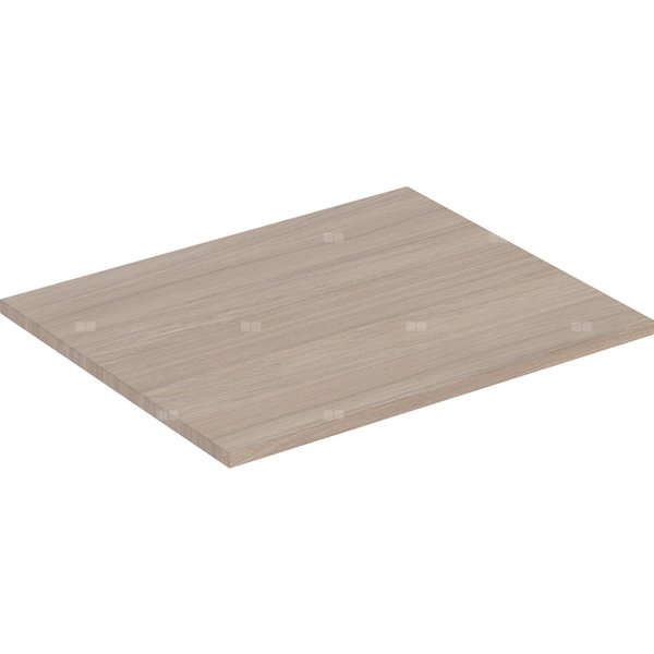 Półka Geberit iCon do elementu bocznego: B=24.6cm, Dąb / Melamina, struktura drewna, T=20.2cm