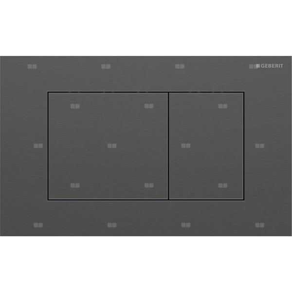 Przycisk uruchamiający Geberit Sigma40, przedni, stal nierdzewna czarny chrom, prostokątny