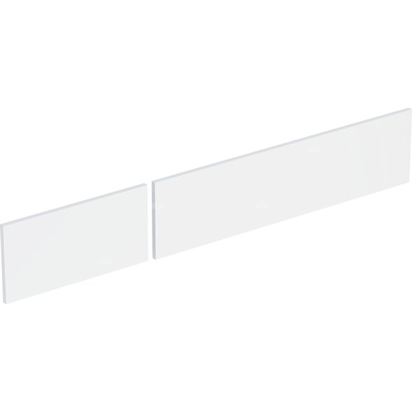Zestaw frontów szuflad (2 szt.) do dolnej szafki pod umywalkę GEBERIT, kol. biały wysoki połysk szer.1350 mm