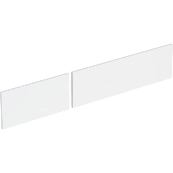 Zestaw frontów szuflad (2 szt.) do dolnej szafki pod umywalkę GEBERIT, kol. biały wysoki połysk szer.1200 mm