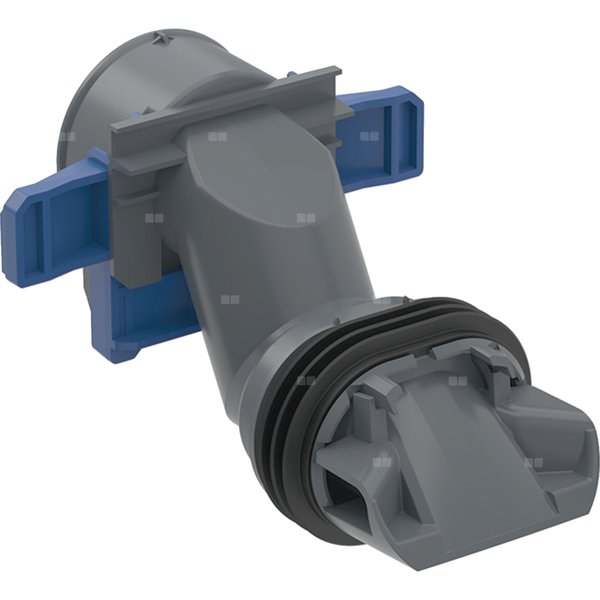 Rozdzielacz spłukujący Geberit typ SP46 do stojącej miski WC dla małych dzieci, Rimfree