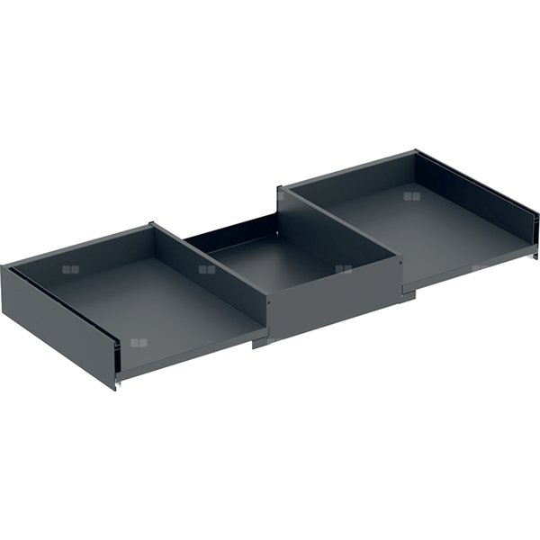 Szuflada górna Geberit do szafki pod umywalkę bez frontu szuflady: Szerokość umywalki=90cm