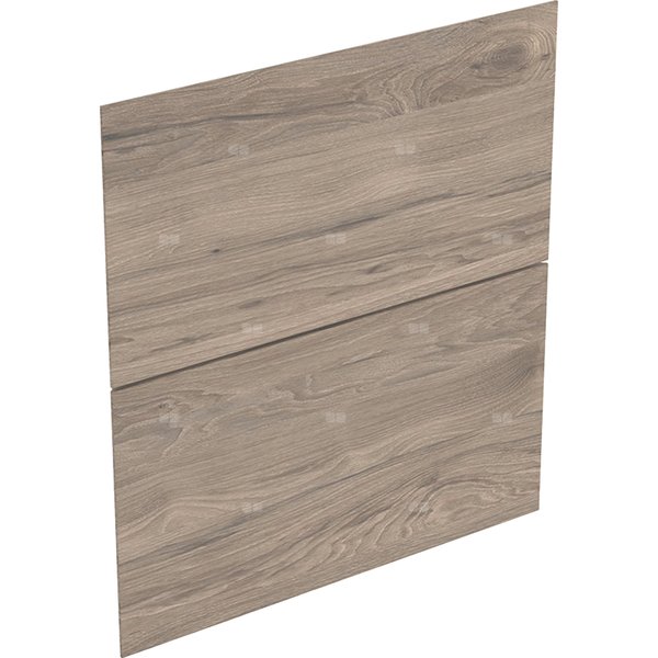 Zestaw frontów szuflad (2 szt.) do szafki bocznej GEBERIT ONE, kol. orzech włoski hickory melamina, struktura drewna szer.450 mm