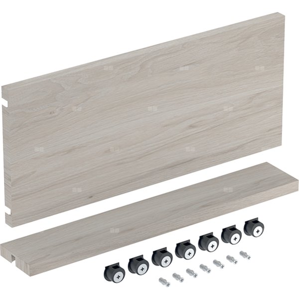 Zestaw serwisowy Geberit do szafki pod umywalkę: Szerokość umywalki=50cm, Orzech włoski hickory jasny / Melamina, struktura drewna