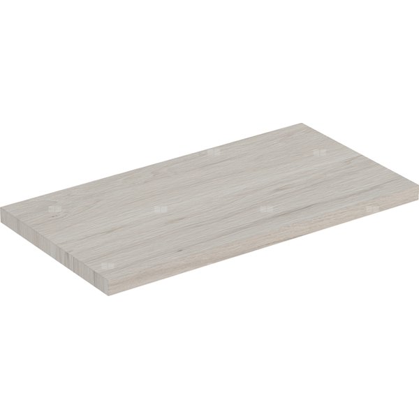 Półka Geberit do szafki pod umywalkę: Szerokość umywalki=45cm, Orzech włoski hickory jasny / Melamina, struktura drewna