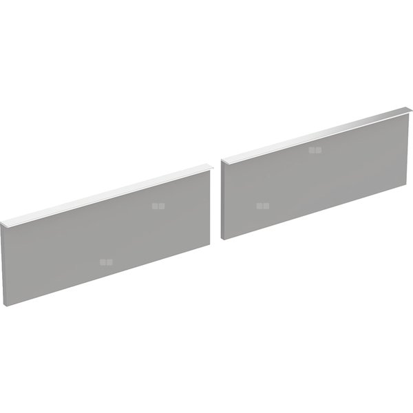 Zestaw frontów szuflad do dolnej szafki pod umywalkę GEBERIT iCon, kol. platynowy szer.1200 mm