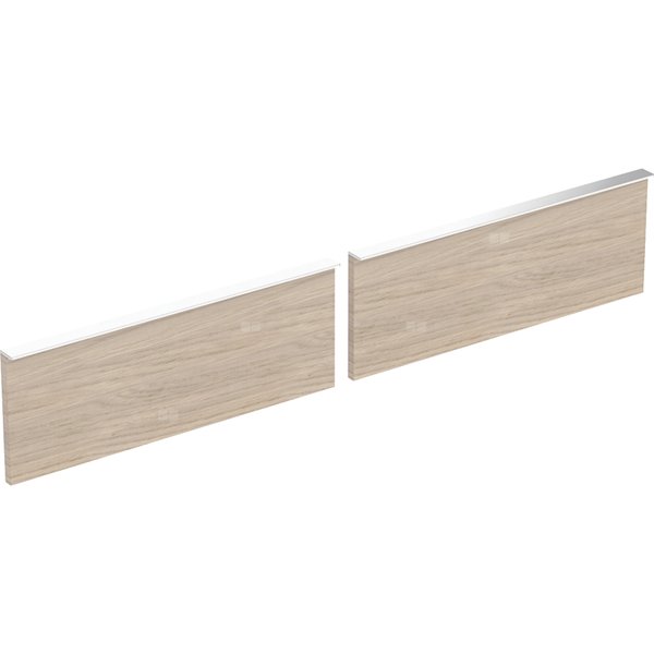 Zestaw frontów szuflad do dolnej szafki pod dwie umywalki GEBERIT iCon, kol. dąb szer.1200 mm