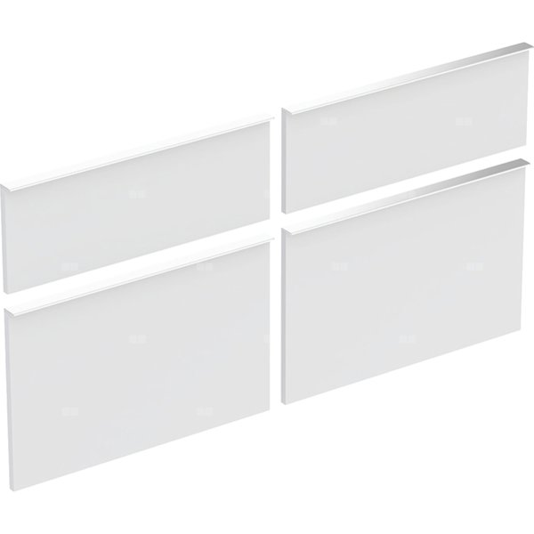 Zestaw frontów szuflad do dolnej szafki pod umywalkę GEBERIT iCon, kol. biały matowy szer.1200 mm