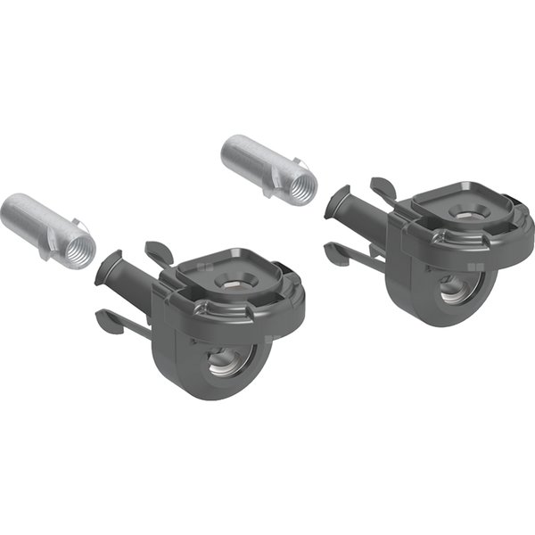 EFF3 Zestaw krytych mocowań miski WC, napęd bagnetowy (2 szt.)