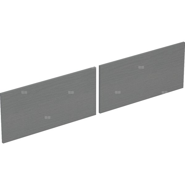 Zestaw frontów szuflad do dolnej szafki pod umywalkę GEBERIT, kol. szary szer.1400 mm
