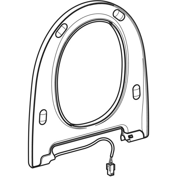 Siedzisko z ogrzewaniem deski, do Geberit AquaClean Mera Comfort: Biały-alpin
