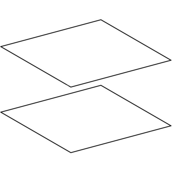 Zestaw mat antypoślizgowych Keramag do szafki pod umywalkę (2 szt.): Szerokość umywalki=130cm