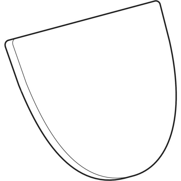 Pokrywa pisuaru Geberit Visit: Wolne opadanie=Nie, Biały