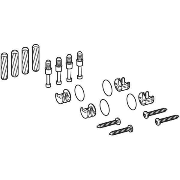 Elementy mocujące Geberit do blatu pod umywalkę