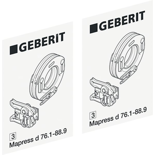 Naklejka identyfikacyjna - opaska zaciskowa Mapress d76.1/88.9 (3) zest.-2