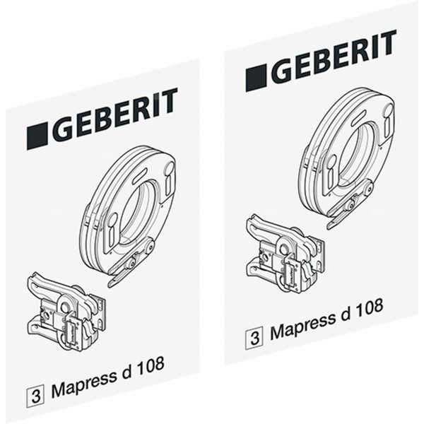 Naklejka identyfikacyjna - opaska zaciskowa Mapress d108 (3) zest.-2