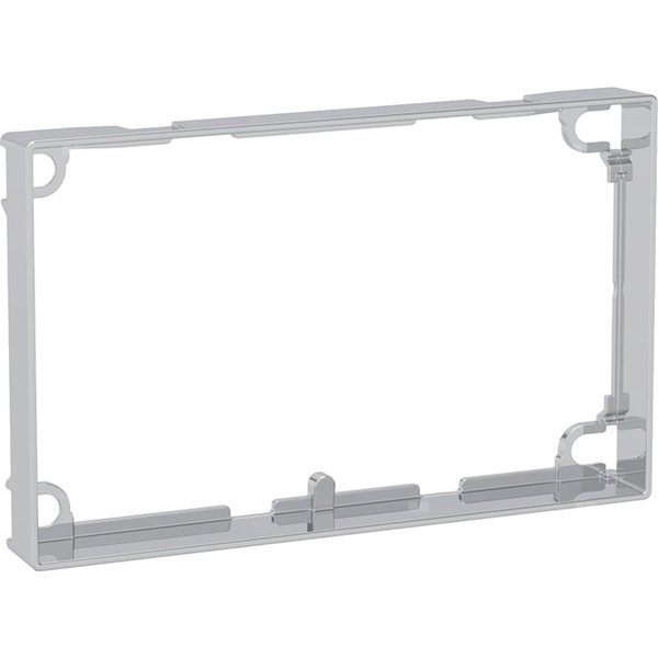 Ramka wyrównująca Geberit do przycisku uruchamiającego Sigma60, prostokątny: Materiał=Cynkowy odlew ciśnieniowy