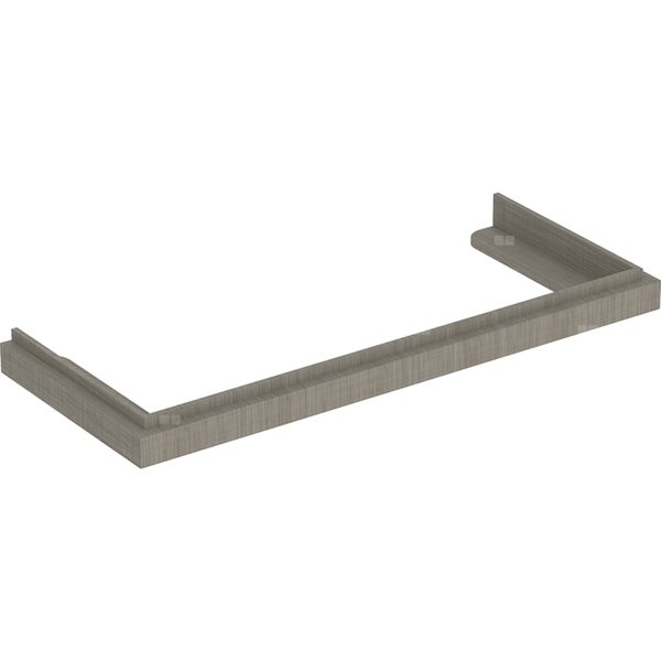 Nasadzany blat Geberit Citterio pod umywalkę: Dąb szarobrązowy, Szerokość umywalki=120cm