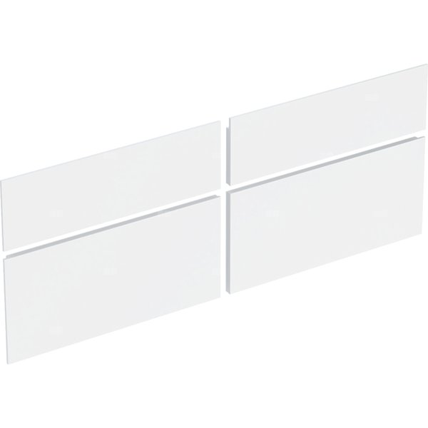 Zestaw frontów szuflad do dolnej szafki pod umywalkę GEBERIT Xeno², kol. biały szer.1400 mm