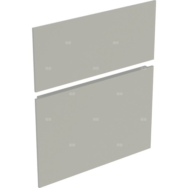 Zestaw frontów szuflad do szafki bocznej GEBERIT, kol. szary