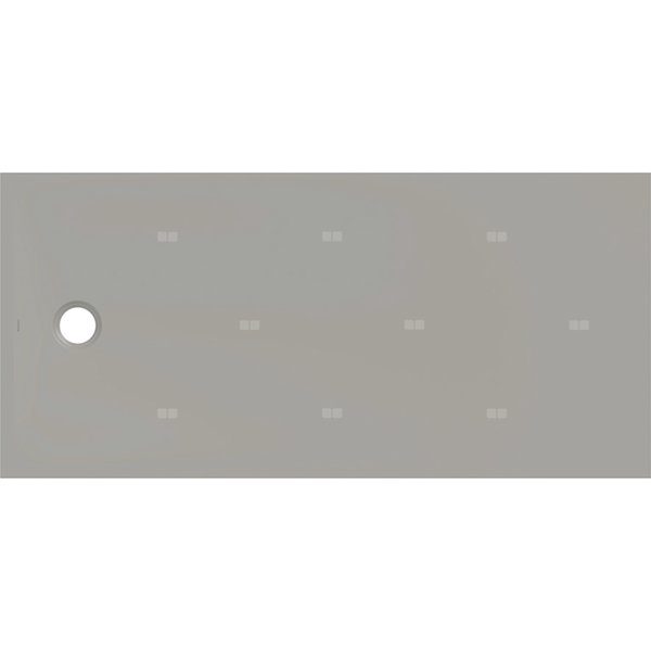 Brodzik Geberit CleanFloor30, szary: 170x80cm,