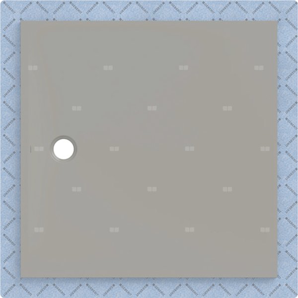 Brodzik Geberit CleanFloor30 z włókniną uszczelniającą, szary: 120x120cm,