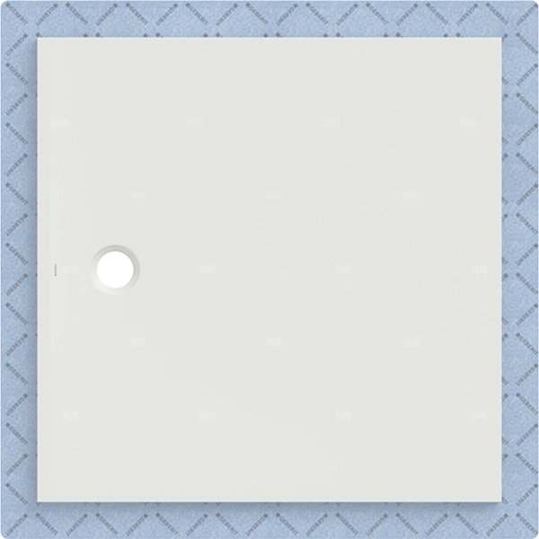 Brodzik Geberit CleanFloor30 z włókniną uszczelniającą, biały: 120x120cm,