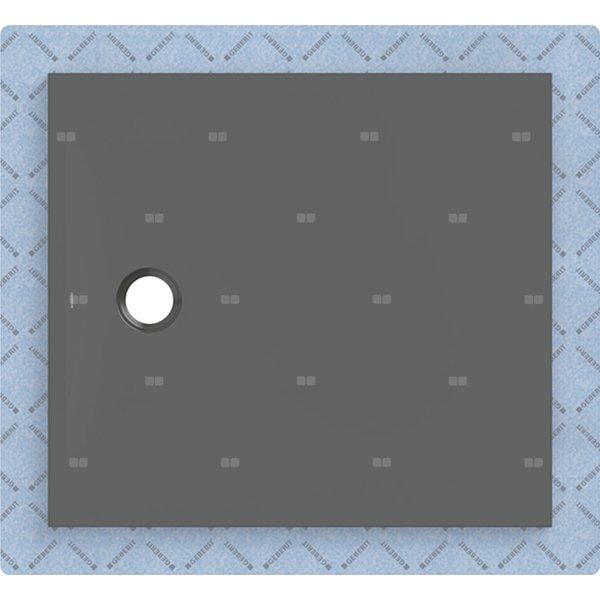 Brodzik Geberit CleanFloor30 z włókniną uszczelniającą, grafit: 100x90cm,