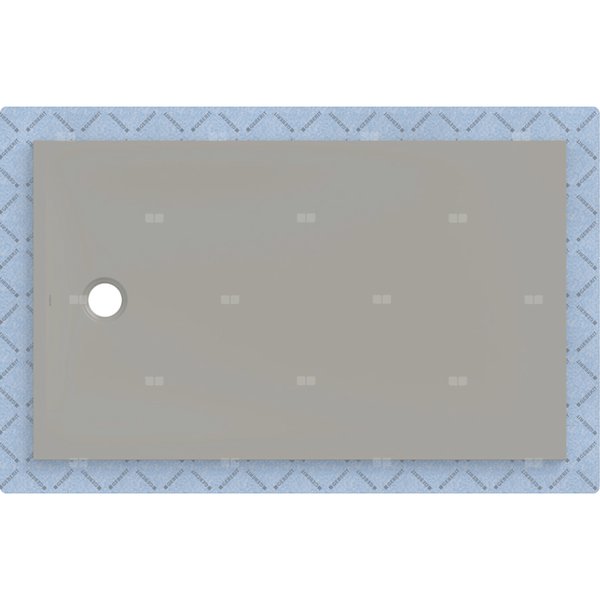 Brodzik Geberit CleanFloor30 z włókniną uszczelniającą, szary: 150x90cm,