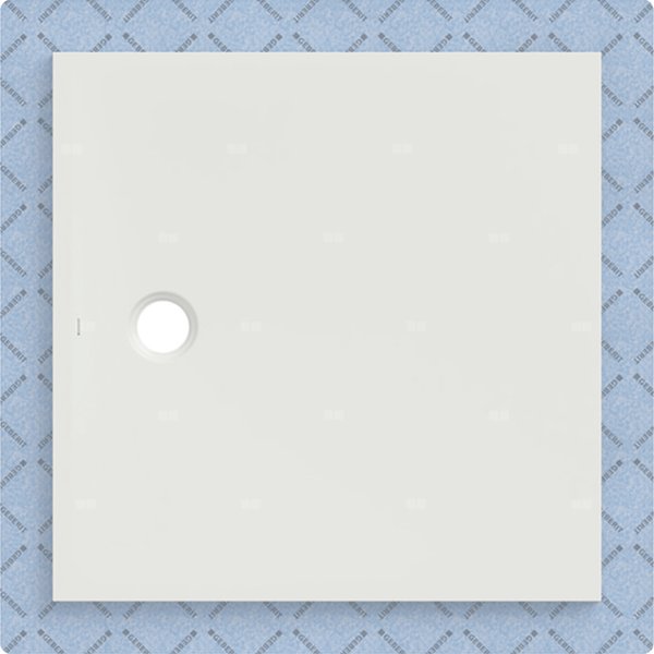 Brodzik Geberit CleanFloor30 z włókniną uszczelniającą, biały: 100x100cm,