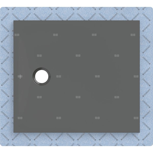 Brodzik Geberit CleanFloor30 z włókniną uszczelniającą, grafit: 90x80cm,