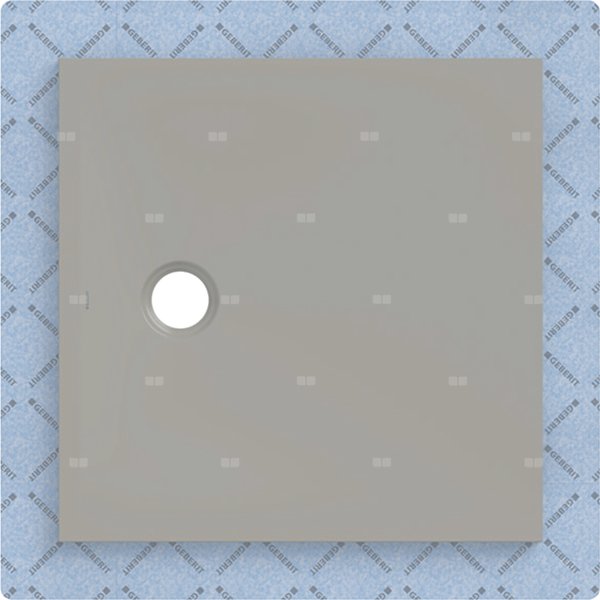 Brodzik Geberit CleanFloor30 z włókniną uszczelniającą, szary: 80x80cm,