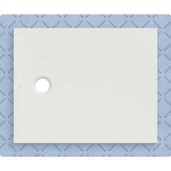 Brodzik Geberit CleanFloor30 z włókniną uszczelniającą, biały: 100x80cm,