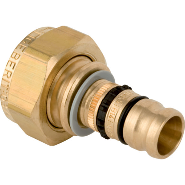 Półśrubunek GEBERIT Mepla przejściowy do zaworów, Cu / Cu, 3/4'' x 20 mm (NZ x końcówka wciskowa), (głębokość: 6.5 mm) z uszczelką
