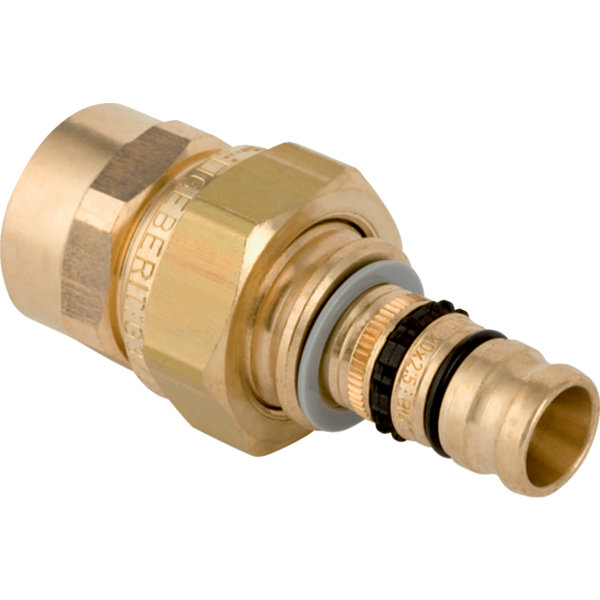 Śrubunek przejściowy GEBERIT Mepla, Cu / Cu, 3/4'' x 26 mm (GW x końcówka wciskowa), (głębokość: 15 mm) z uszczelką