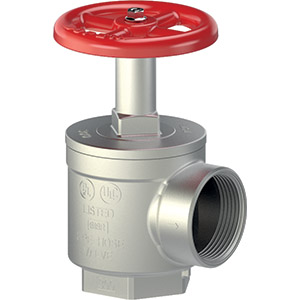 P.POŻ. ZAWÓR HYDRANTOWY KĄTOWY, CHROM. 2 1/2"NPT