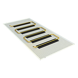 GIACO KLIMA - PANEL STALOWY BIAŁY (RAL9003) GŁADKI, RURA MIEDŹ 12x 1,0 575x 1175