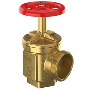 P.POŻ. ZAWÓR HYDRANTOWY KĄTOWY NAKRĘTNO-WKRĘTNY Z PRZEKŁADNIĄ, MOSIĄDZ 2 1/2"NPT