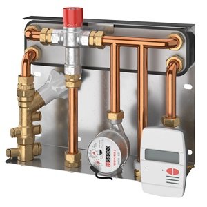 WĘZEŁ CIEPLNY BEZPOŚRED. POM. PRZYGOTOWANIE C.W.U. Z WYMIENNIKIEM 56kW 3/4"
