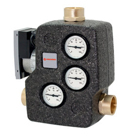 Grupa pompowa GIACOMINI R586AC GW 1'' x 1'', z zaworem mieszającym, z zaworem termostatycznym, z izolacją, z pompą obiegową