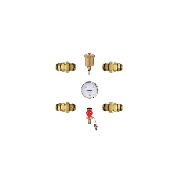 Pakiet przyłączenia bufora prosty 1 1/4"