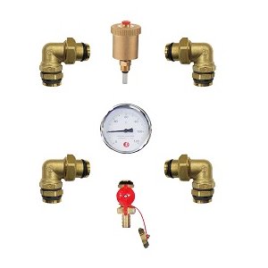 Pakiet przyłączenia bufora kątowy 1 1/4"