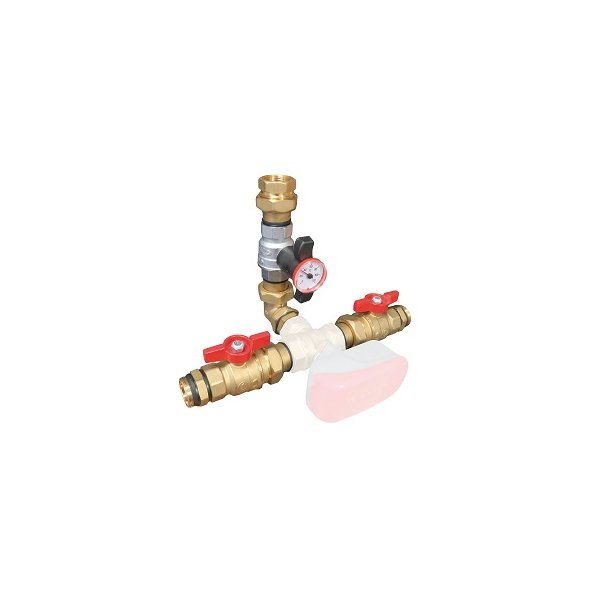 PAKIET PRZYŁĄCZENIOWY ZASILANIA DO POMP CIEPŁA BEZ ZAWORU PRZEŁĄCZAJĄCEGO (GW), GZ 1” x GW 1”