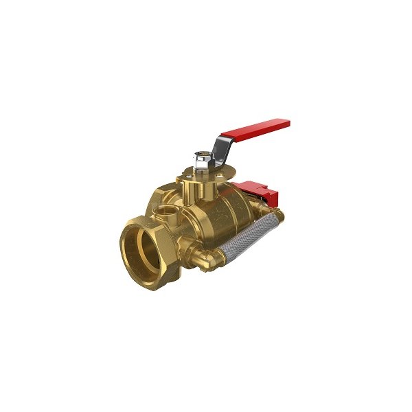 P.POŻ. ZAWÓR TESTOWY SIECI PRZECIWPOŻAROWEJ KĄTOWY ZE SPUSTEM I ZAWOREM BEZP., KRYZA TESTOWA 5/8'' WSP. WYPŁYWU K=11.2 (K160), MOSIĄDZ 2" NPT GW