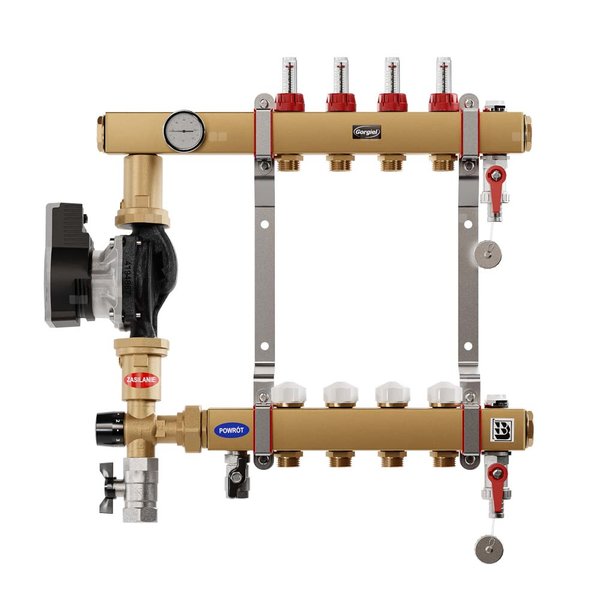 Rozdzielacz stalowy RSt - 4 PTMe (3D 20-40)