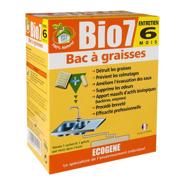 Preparat do oczyszczalni ścieków Bio7 Tłuszcze