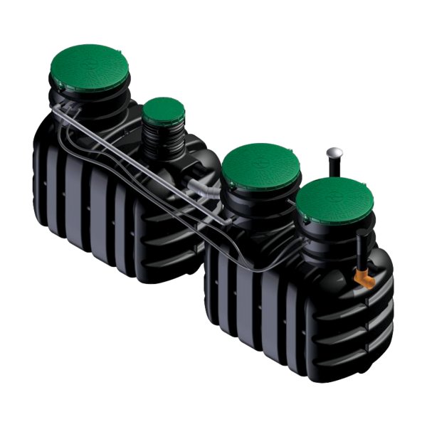 Bio-Duo 0.9 - przydomowa dwuzbiornikowa oczyszczalnia biologiczna dla 1-6 RLM , plastikowa oczyszczalnia biologiczna, oczyszczalnia biologiczna z tworzywa , technologia złoża biologicznego i osadu czynnego , oczyszczalnia hybrydowa , hybryda , złoże biologiczne