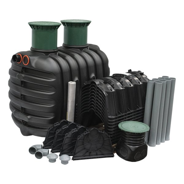 Epurbio4 2100L zestaw tunele GRAF 300 L 10 szt.- przydomowa jednozbiornikowa oczyszczalnia z tunelami, oczyszczalnia drenażowa dla 1-4 RLM, tworzywowa oczyszczalnia mechaniczna , plastikowa oczyszczalnia ekologiczna , drenażówka , zestaw z tunelami , zestaw z komorami , przepływówka z polem rozsączającym , Nadbudowa teleskopowa
