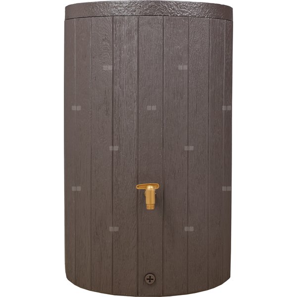 Zbiornik na wodę deszczową MADERA, zbiornik 220l, brązowy z kranem Aqua Quick